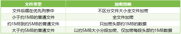 C3RB3R 针对不同体积文件的分段抽样加密策略